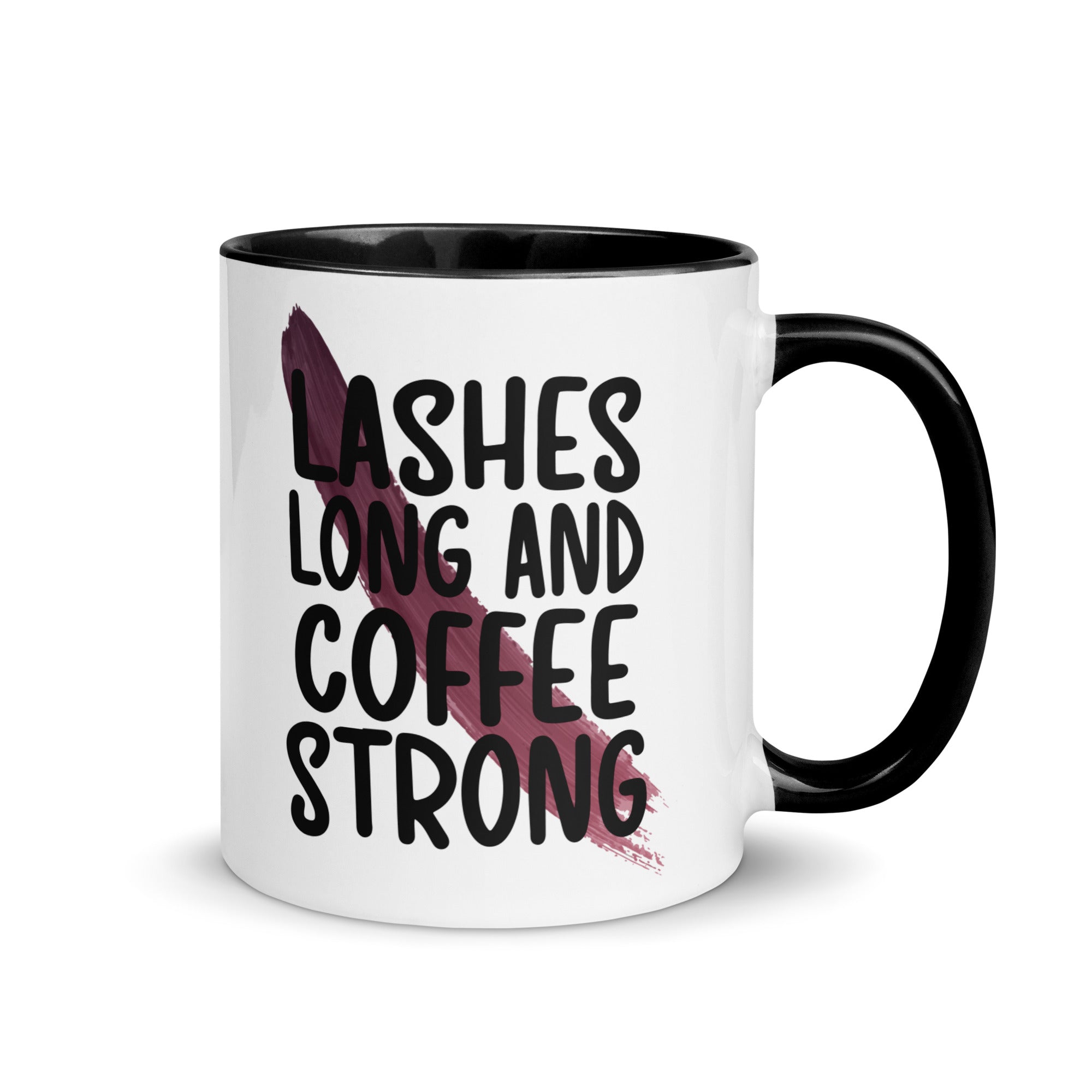 Lashes Long and Coffee Strong Mug-Phoenix Styles