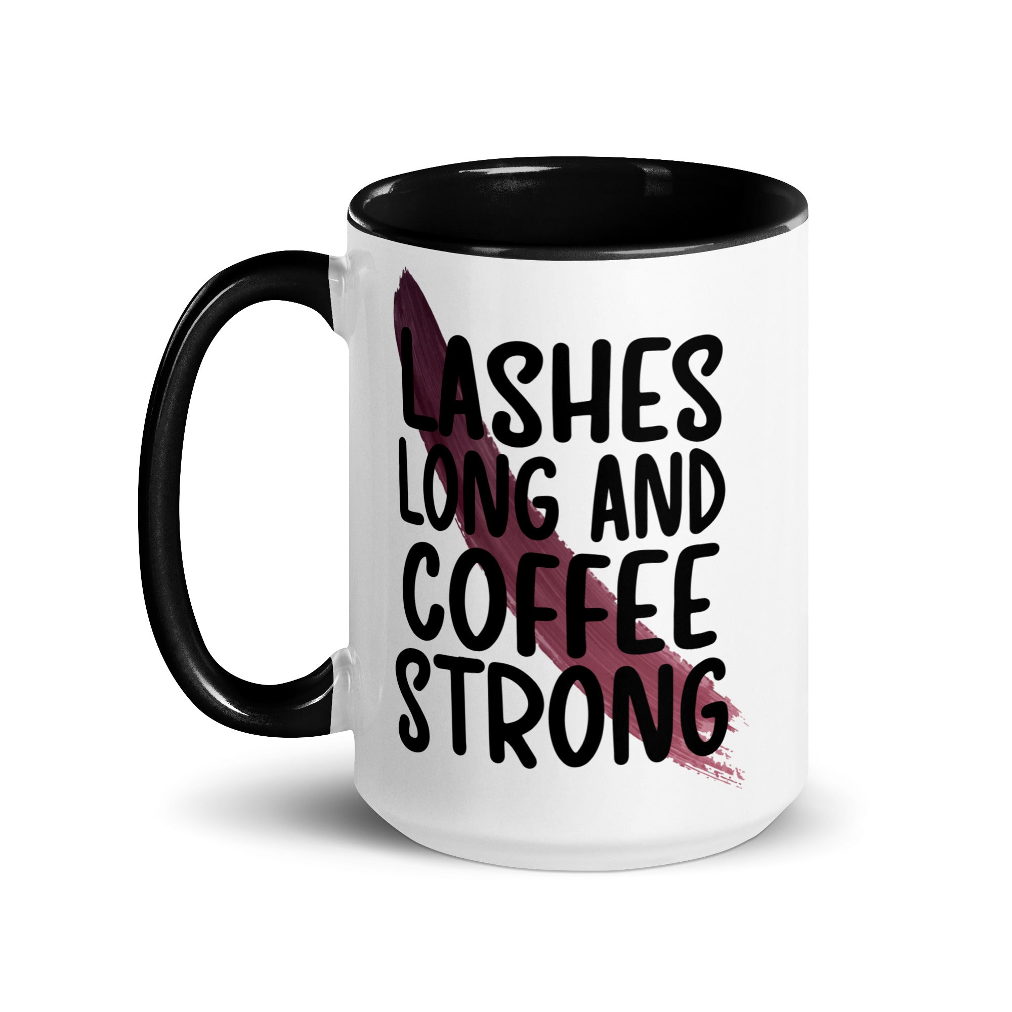 Lashes Long and Coffee Strong Mug-Phoenix Styles