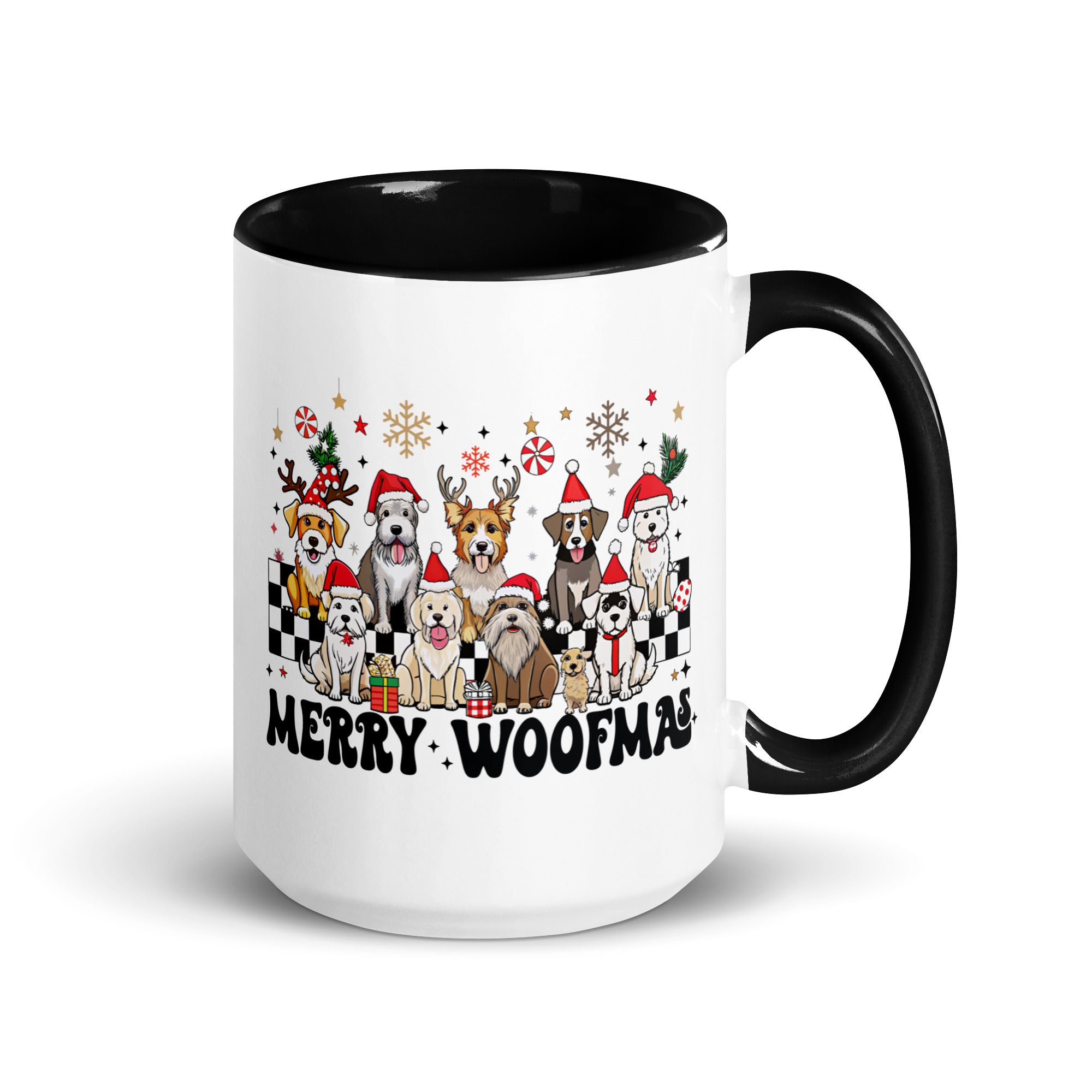 Merry Woofmas Mug with Color Inside-Phoenix Styles