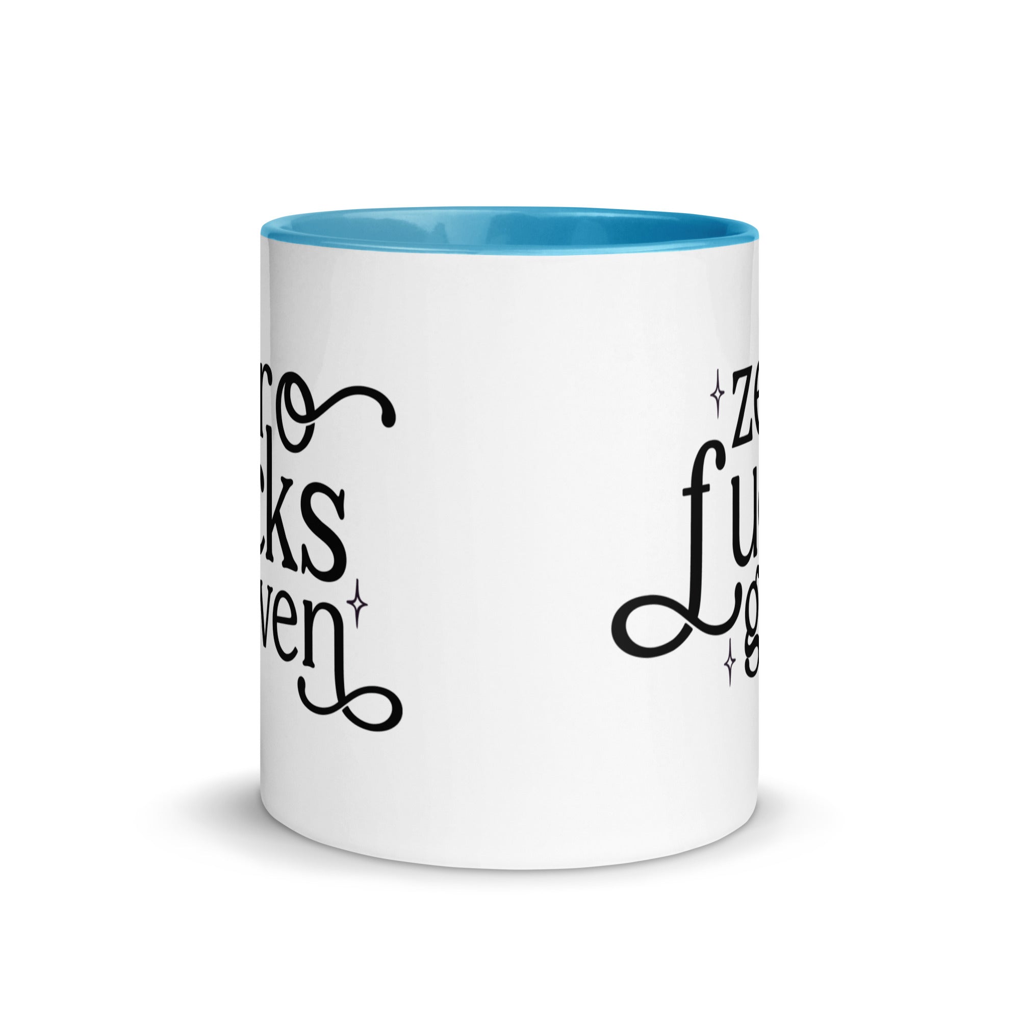 Zero Fuck Given Mug with Color Inside-Phoenix Styles