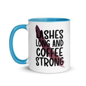 Lashes Long and Coffee Strong Mug-Phoenix Styles