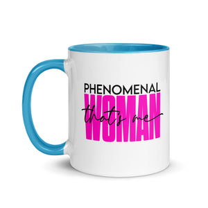 Phenomenal Woman Mug with Color Inside-Phoenix Styles