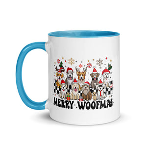 Merry Woofmas Mug with Color Inside-Phoenix Styles