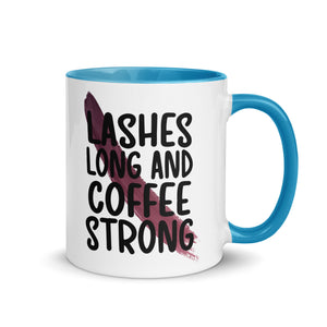 Lashes Long and Coffee Strong Mug-Phoenix Styles