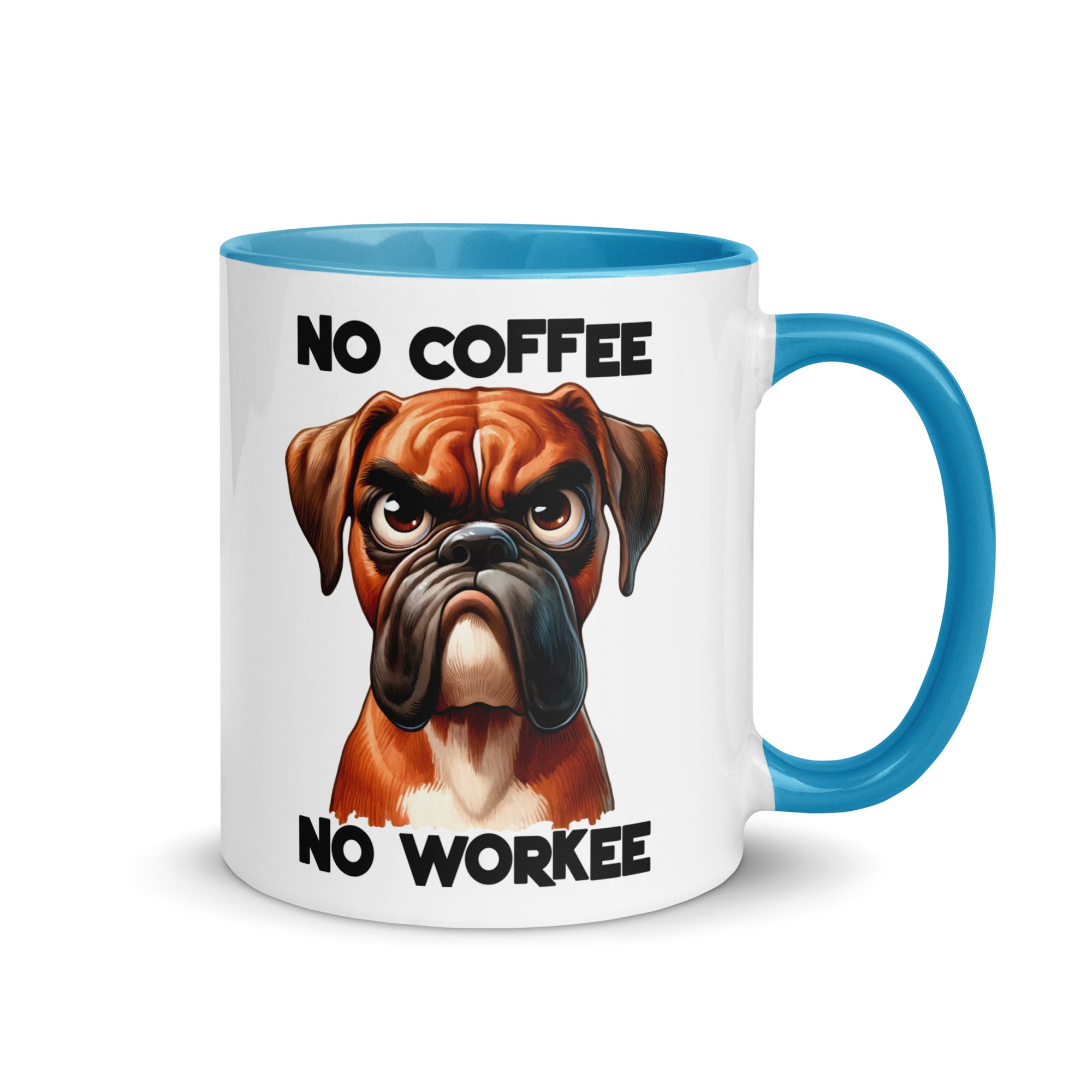 No Coffee No Workee- Bull Dog Mug-Phoenix Styles