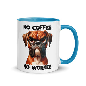 No Coffee No Workee- Bull Dog Mug-Phoenix Styles