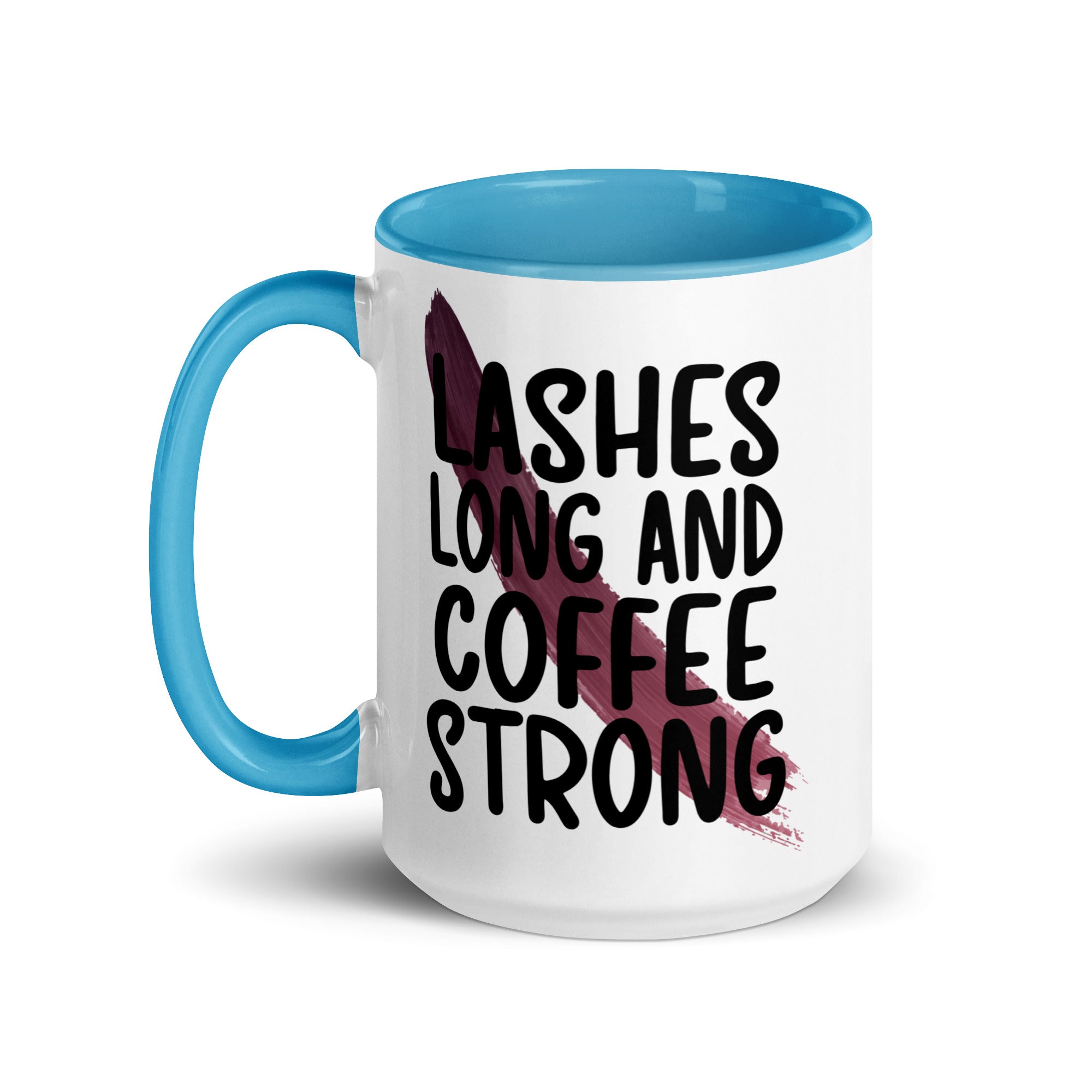 Lashes Long and Coffee Strong Mug-Phoenix Styles