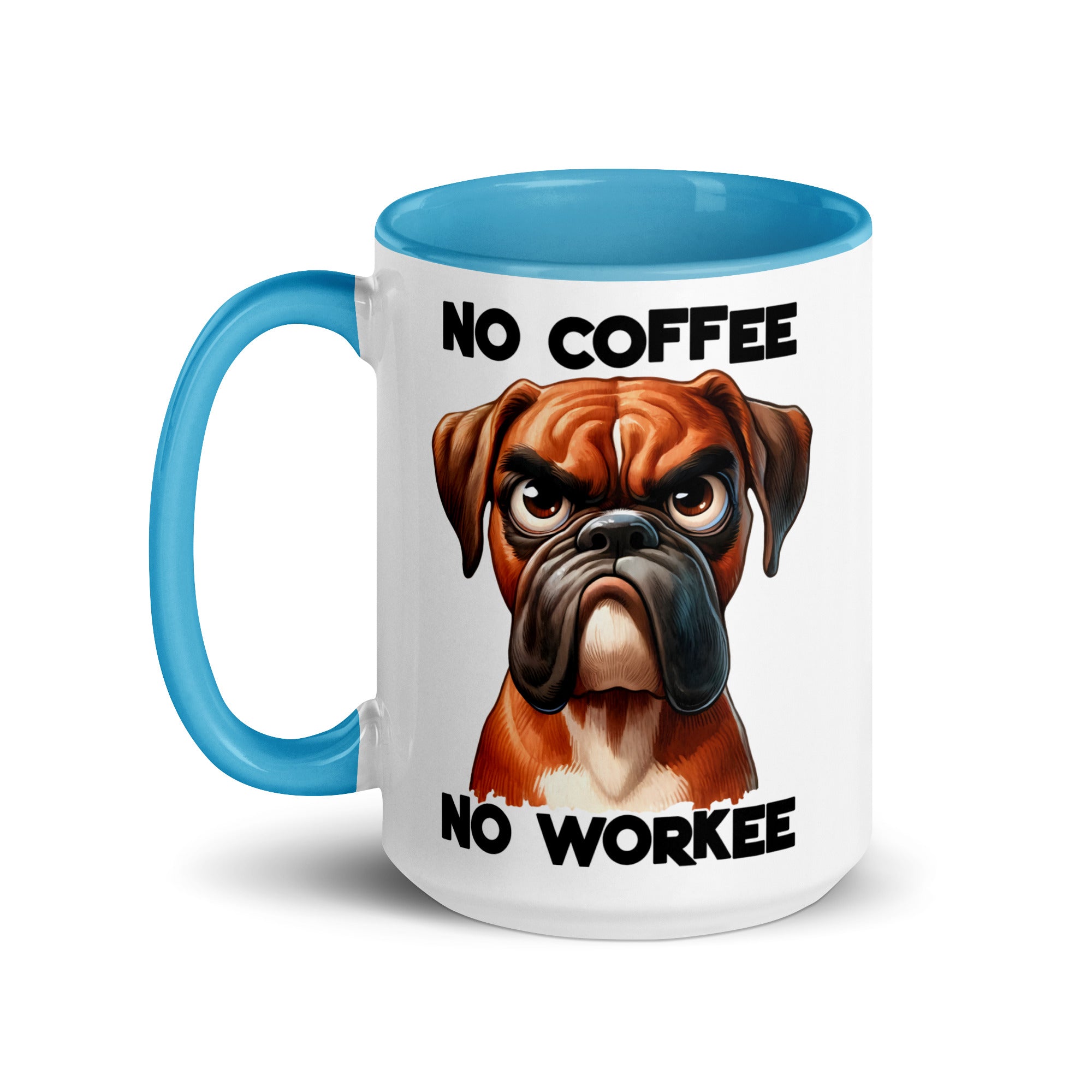 No Coffee No Workee- Bull Dog Mug-Phoenix Styles