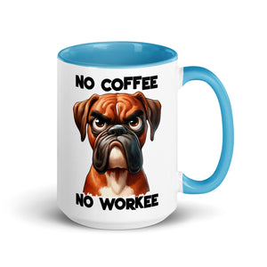 No Coffee No Workee- Bull Dog Mug-Phoenix Styles