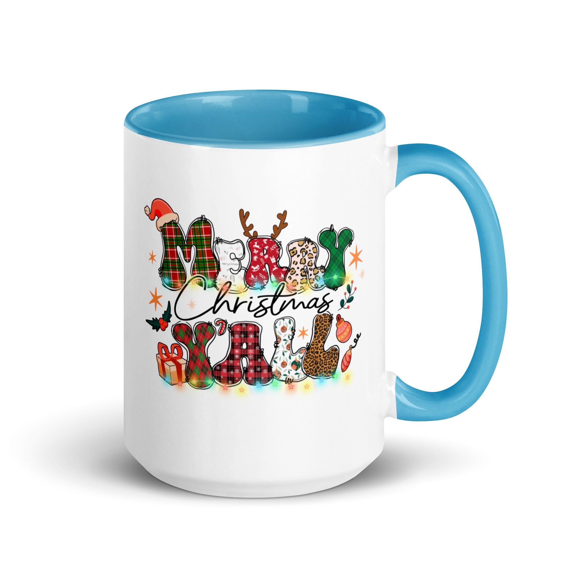 Merry Christmas Yall Mug with Color Inside-Phoenix Styles