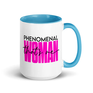 Phenomenal Woman Mug with Color Inside-Phoenix Styles