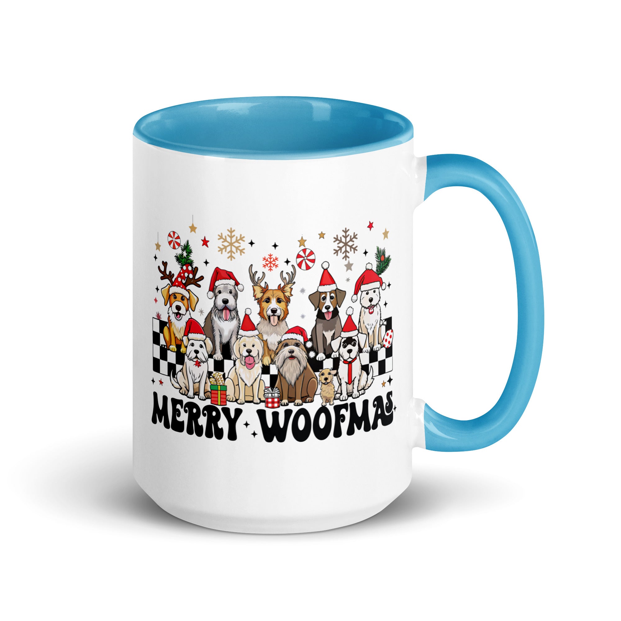 Merry Woofmas Mug with Color Inside-Phoenix Styles