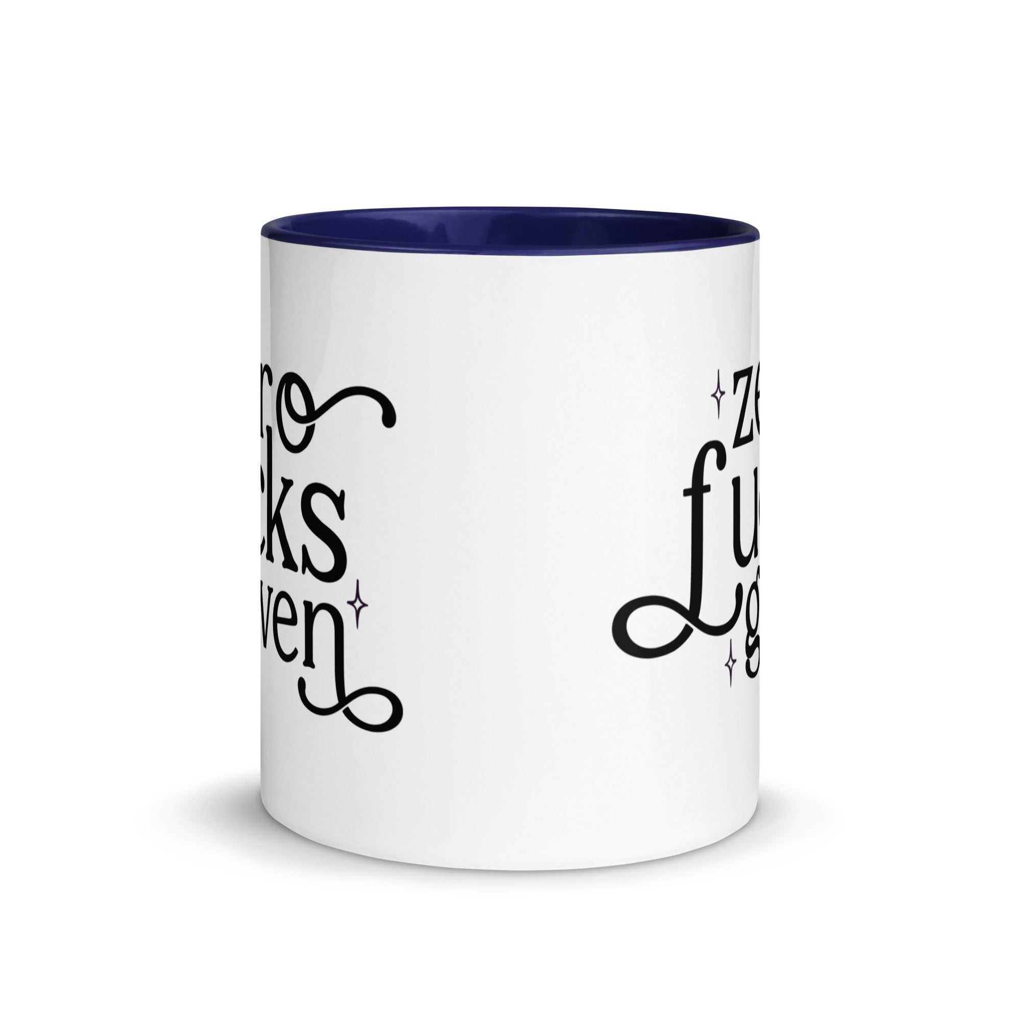 Zero Fuck Given Mug with Color Inside-Phoenix Styles