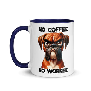 No Coffee No Workee- Bull Dog Mug-Phoenix Styles