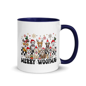 Merry Woofmas Mug with Color Inside-Phoenix Styles