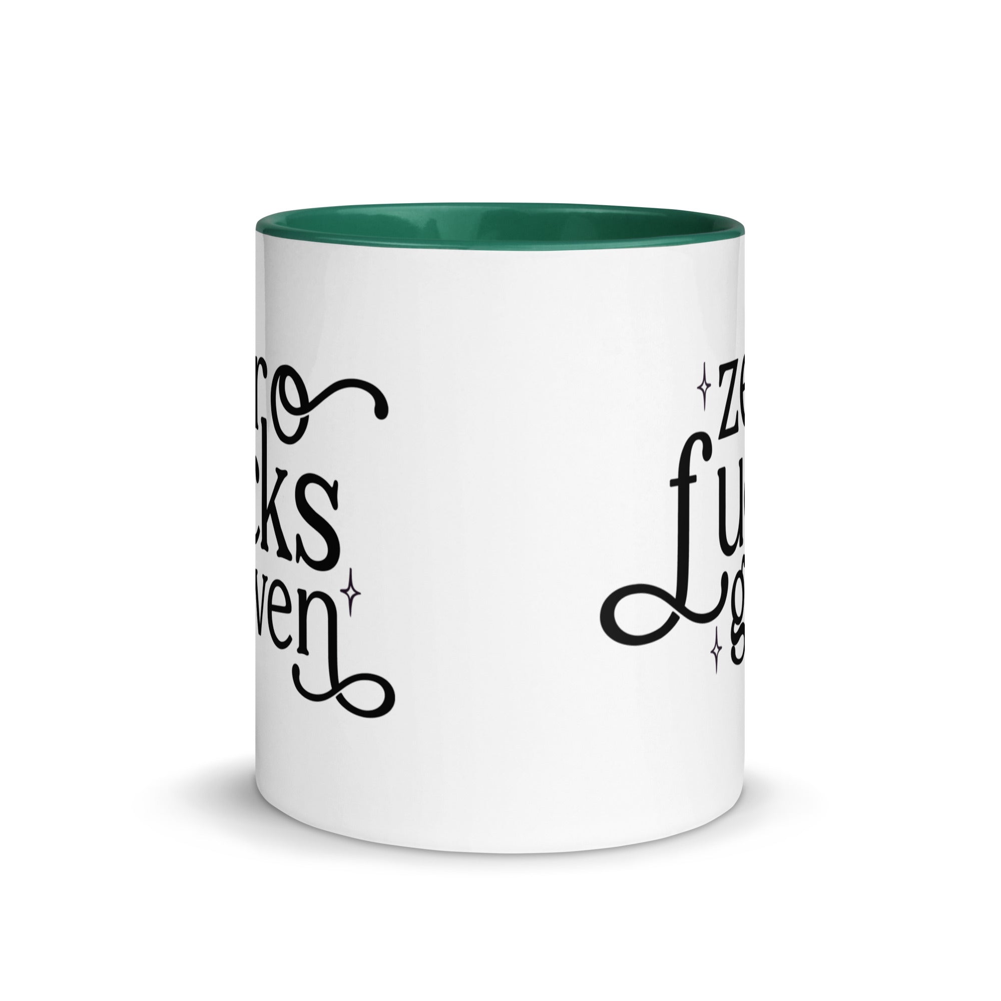 Zero Fuck Given Mug with Color Inside-Phoenix Styles