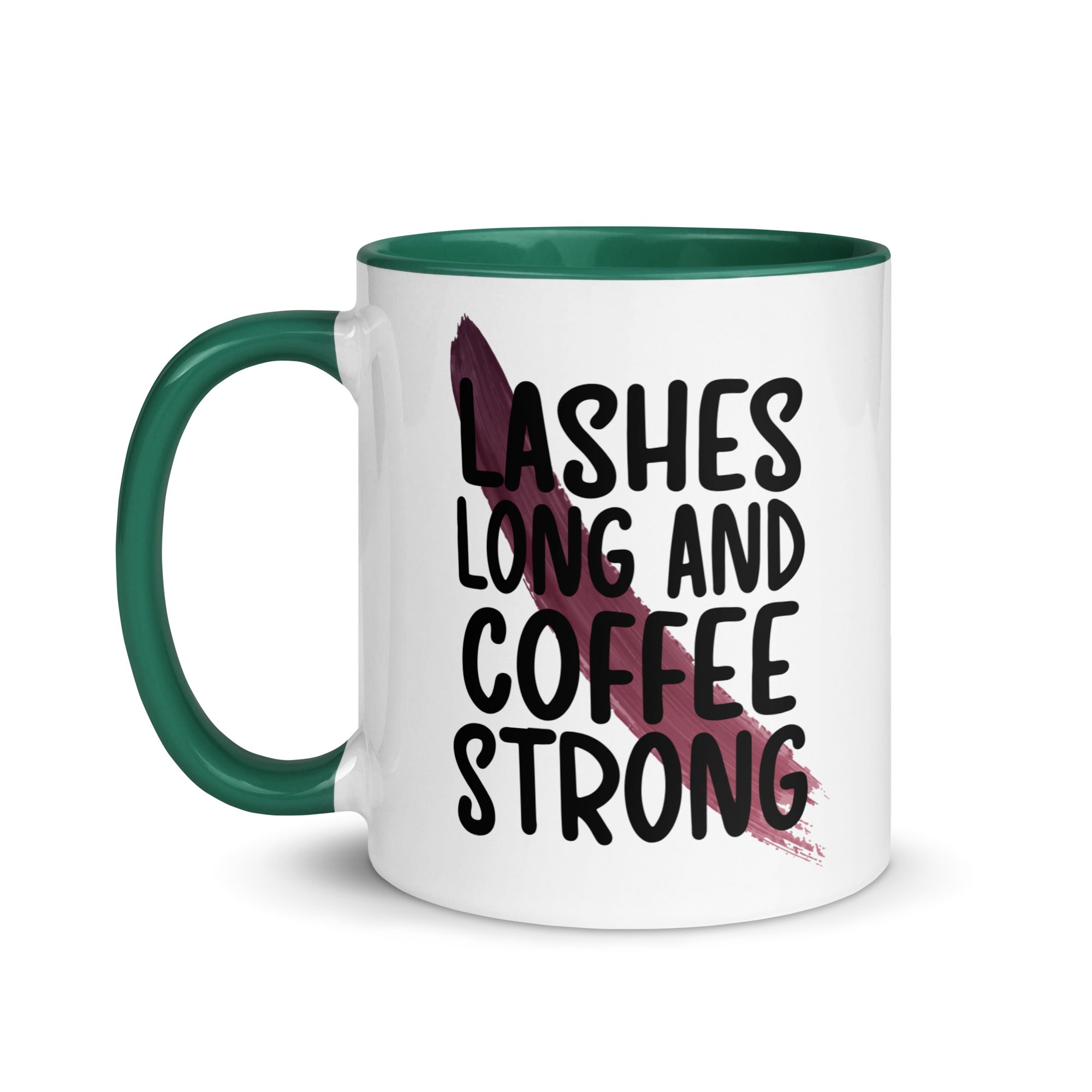 Lashes Long and Coffee Strong Mug-Phoenix Styles