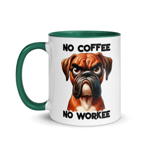 No Coffee No Workee- Bull Dog Mug-Phoenix Styles