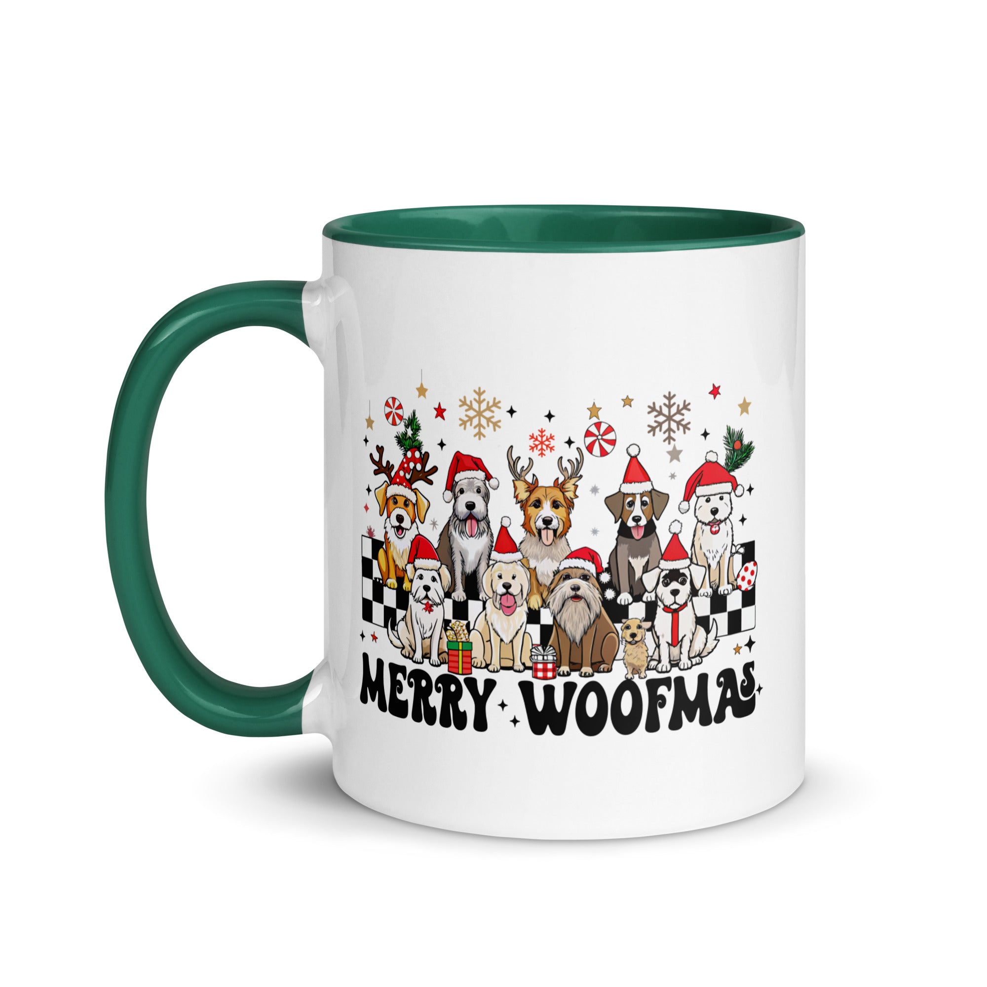 Merry Woofmas Mug with Color Inside-Phoenix Styles