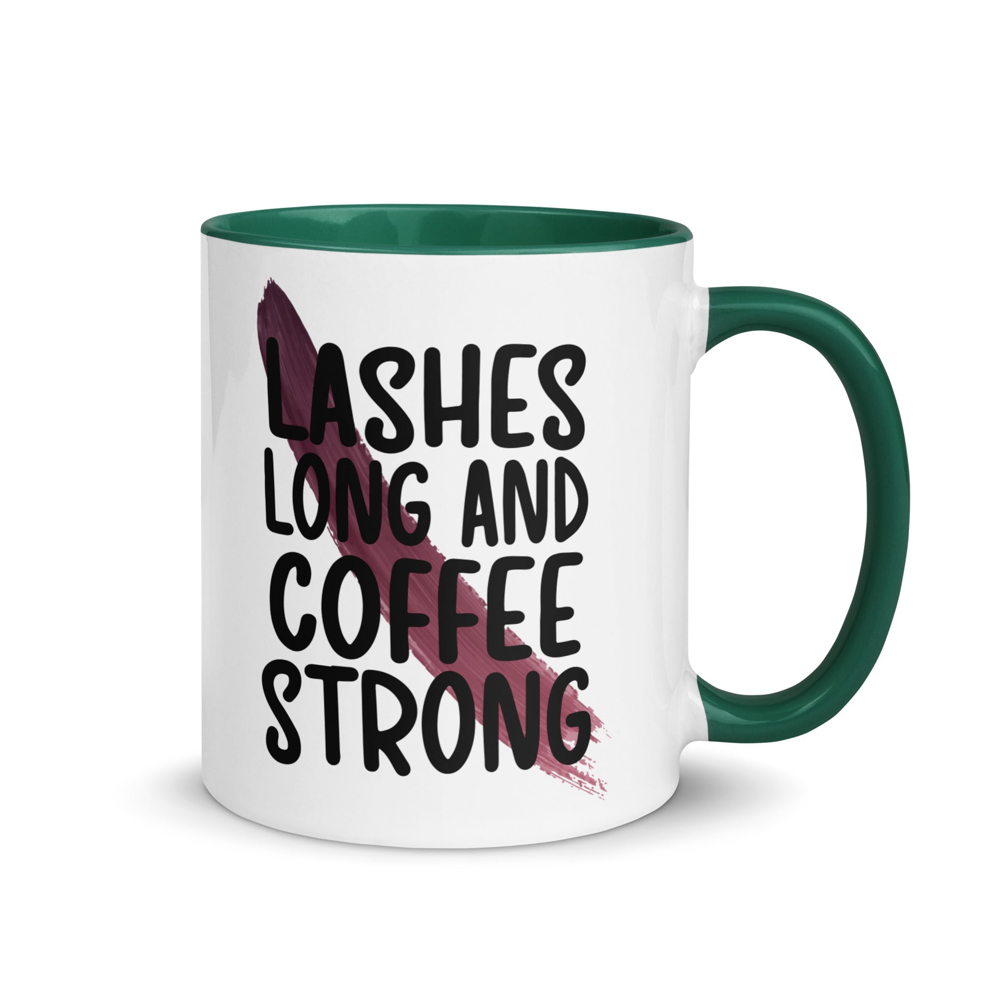 Lashes Long and Coffee Strong Mug-Phoenix Styles