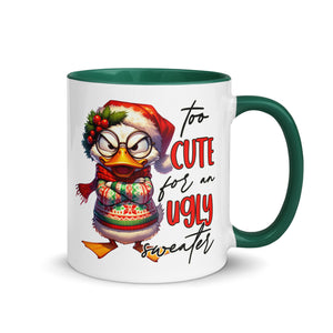 Too Cute For An Ugly Sweater Mug-Phoenix Styles