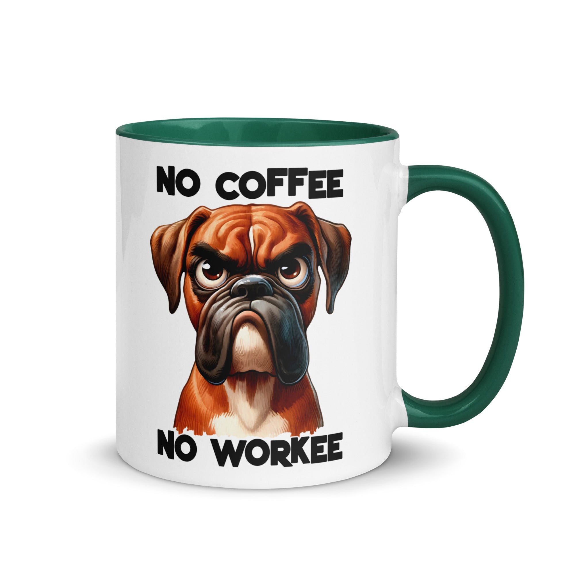 No Coffee No Workee- Bull Dog Mug-Phoenix Styles