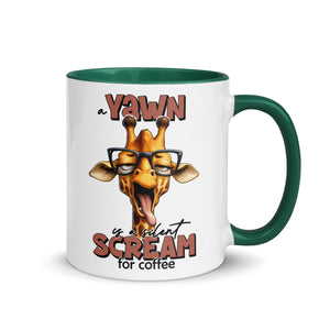 Yawn is a Silent Scream for Coffee Mug-Phoenix Styles