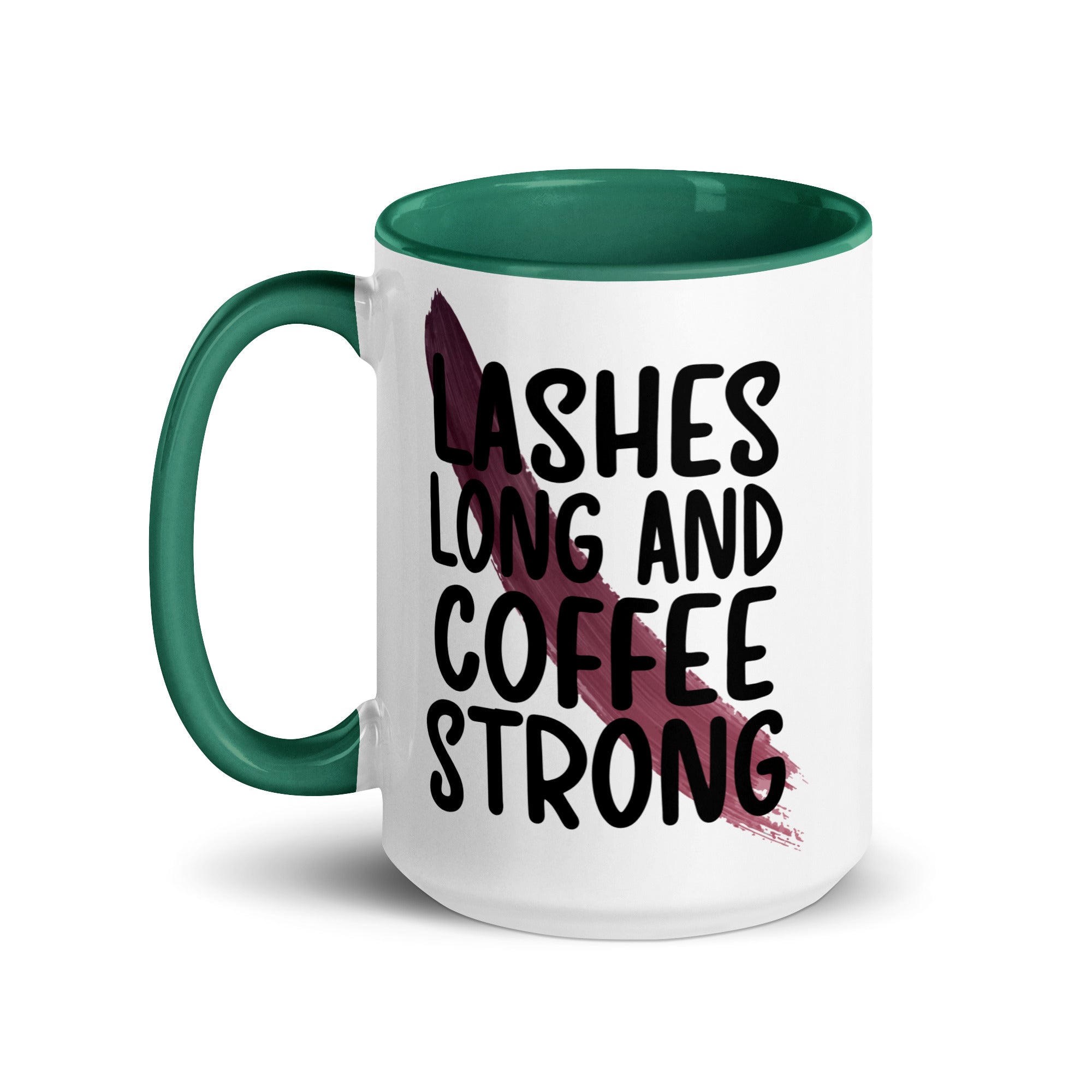 Lashes Long and Coffee Strong Mug-Phoenix Styles