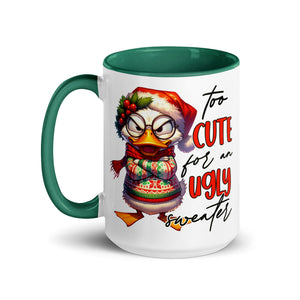 Too Cute For An Ugly Sweater Mug-Phoenix Styles