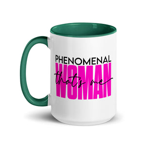 Phenomenal Woman Mug with Color Inside-Phoenix Styles