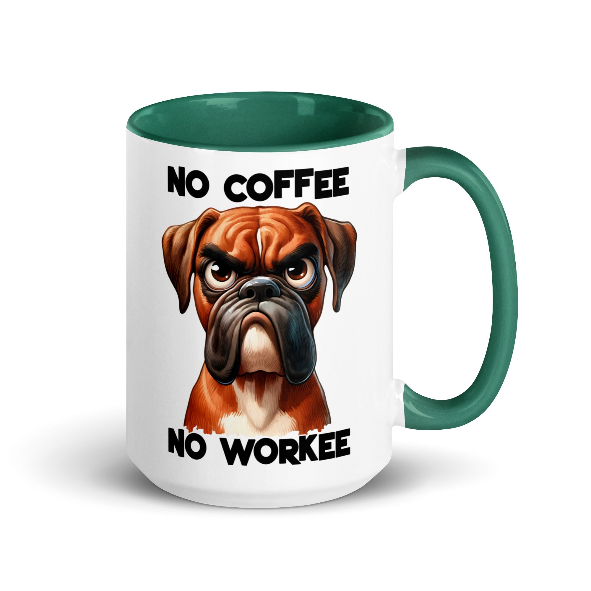 No Coffee No Workee- Bull Dog Mug-Phoenix Styles