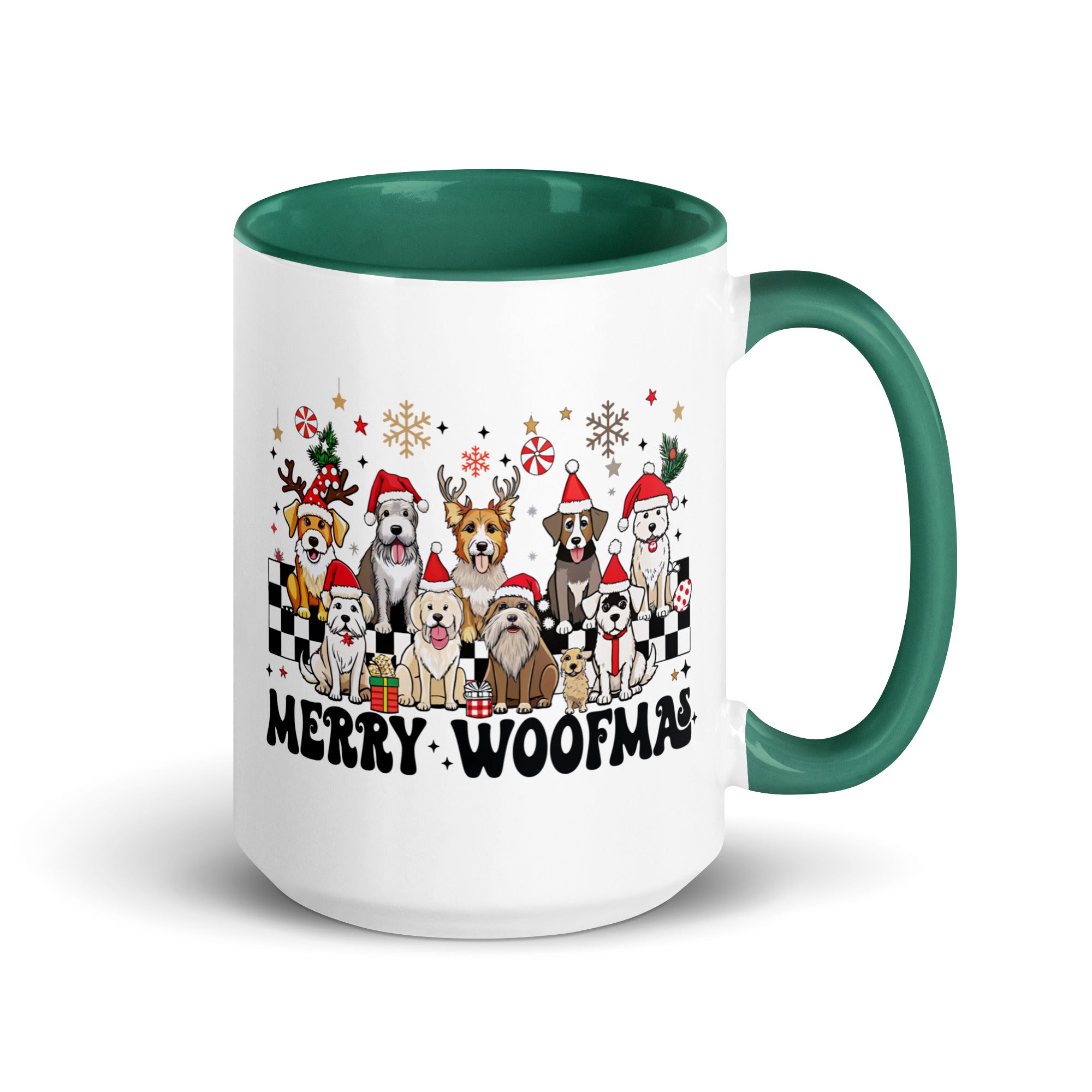 Merry Woofmas Mug with Color Inside-Phoenix Styles