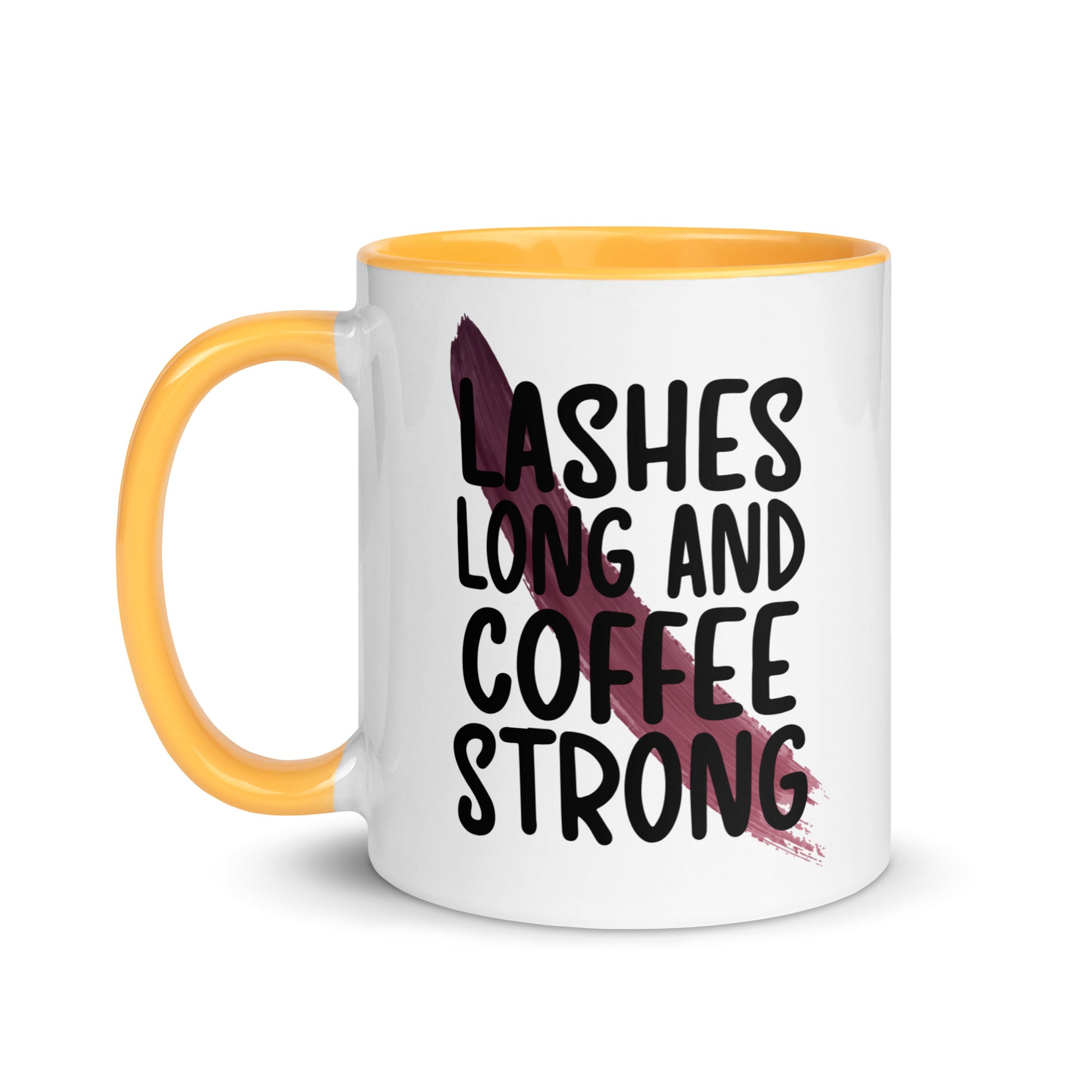 Lashes Long and Coffee Strong Mug-Phoenix Styles