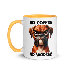 No Coffee No Workee- Bull Dog Mug-Phoenix Styles