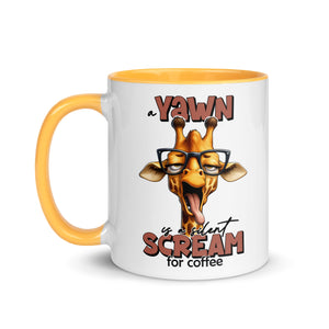 Yawn is a Silent Scream for Coffee Mug-Phoenix Styles