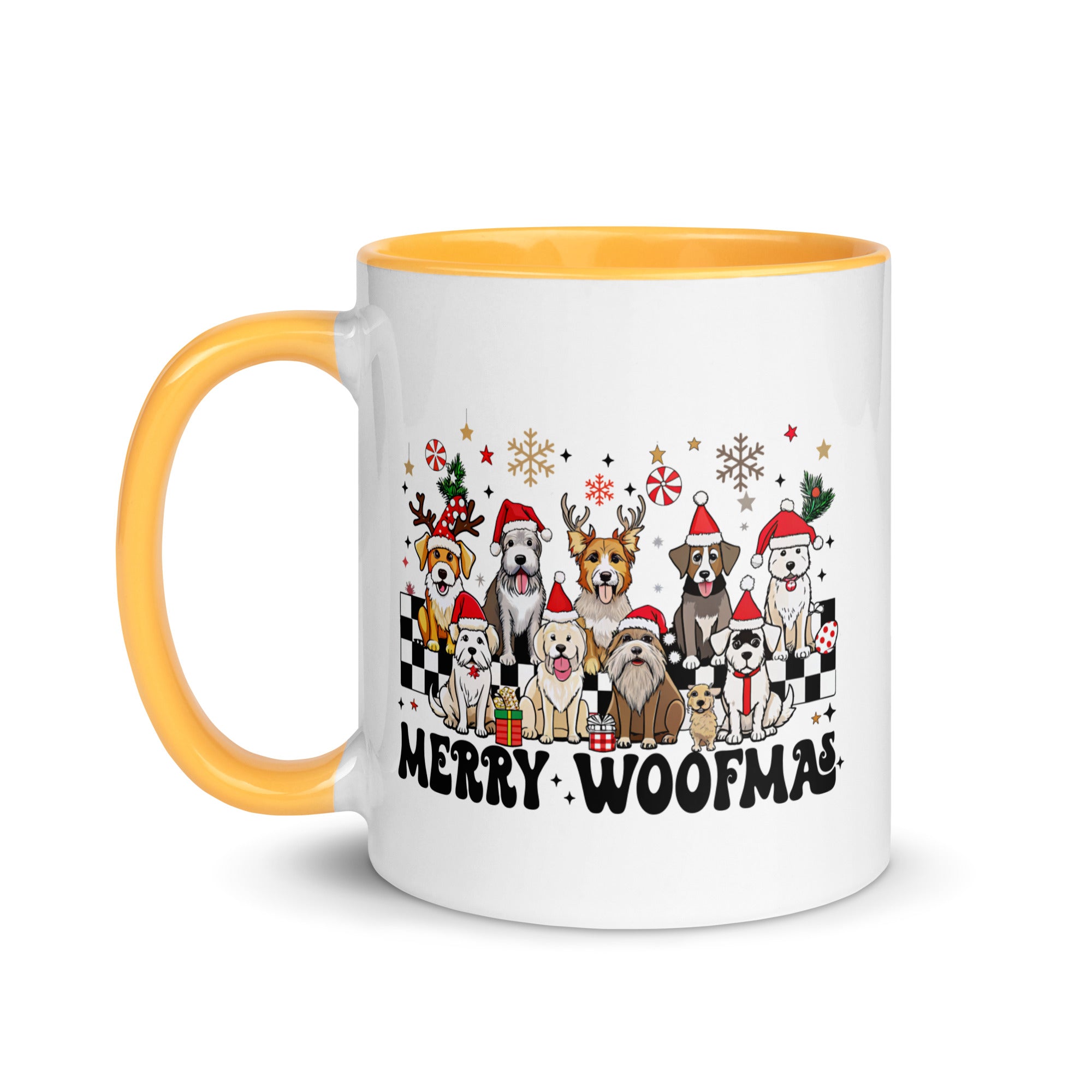 Merry Woofmas Mug with Color Inside-Phoenix Styles