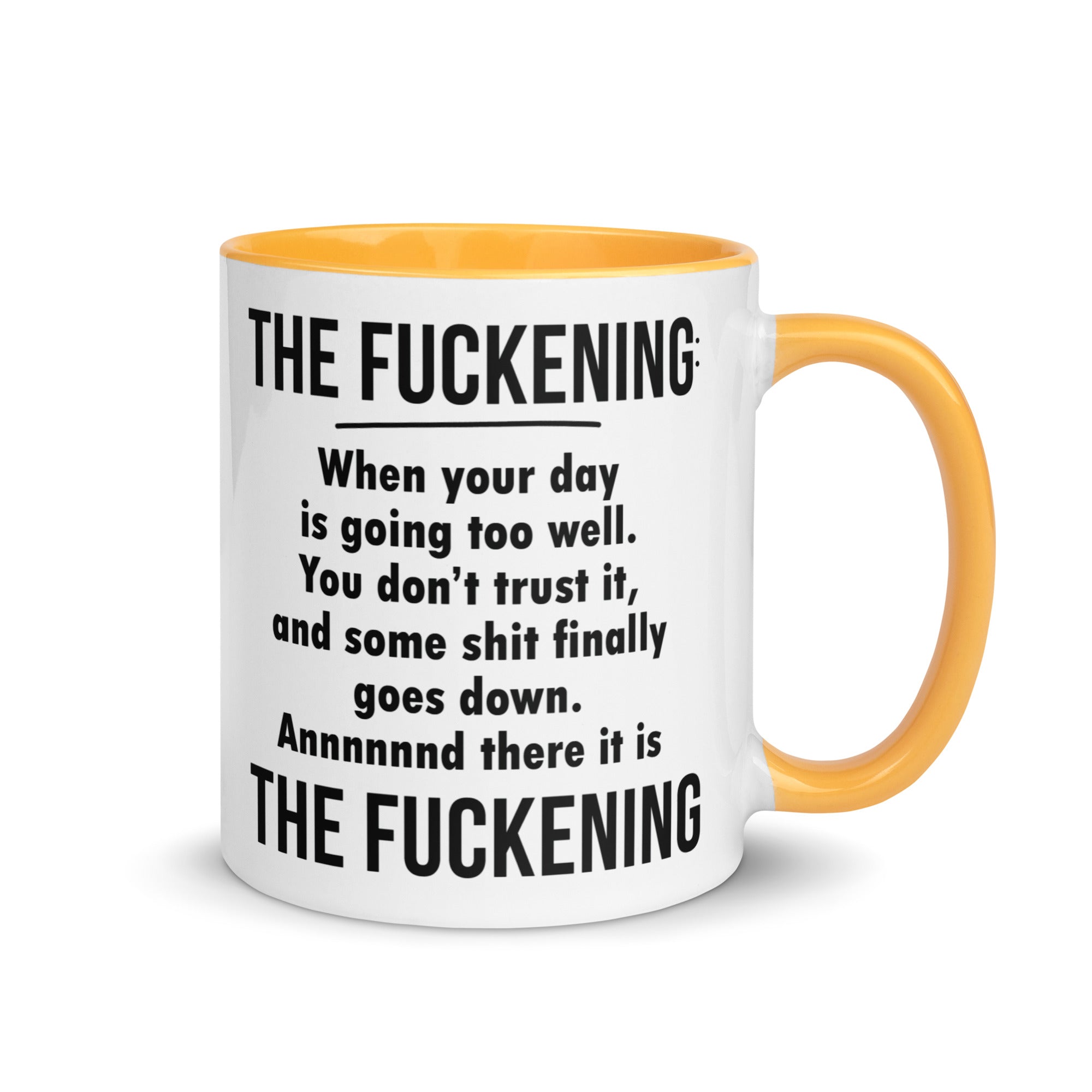 FUCKENING Mug with Color Inside-Phoenix Styles