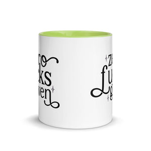 Zero Fuck Given Mug with Color Inside-Phoenix Styles