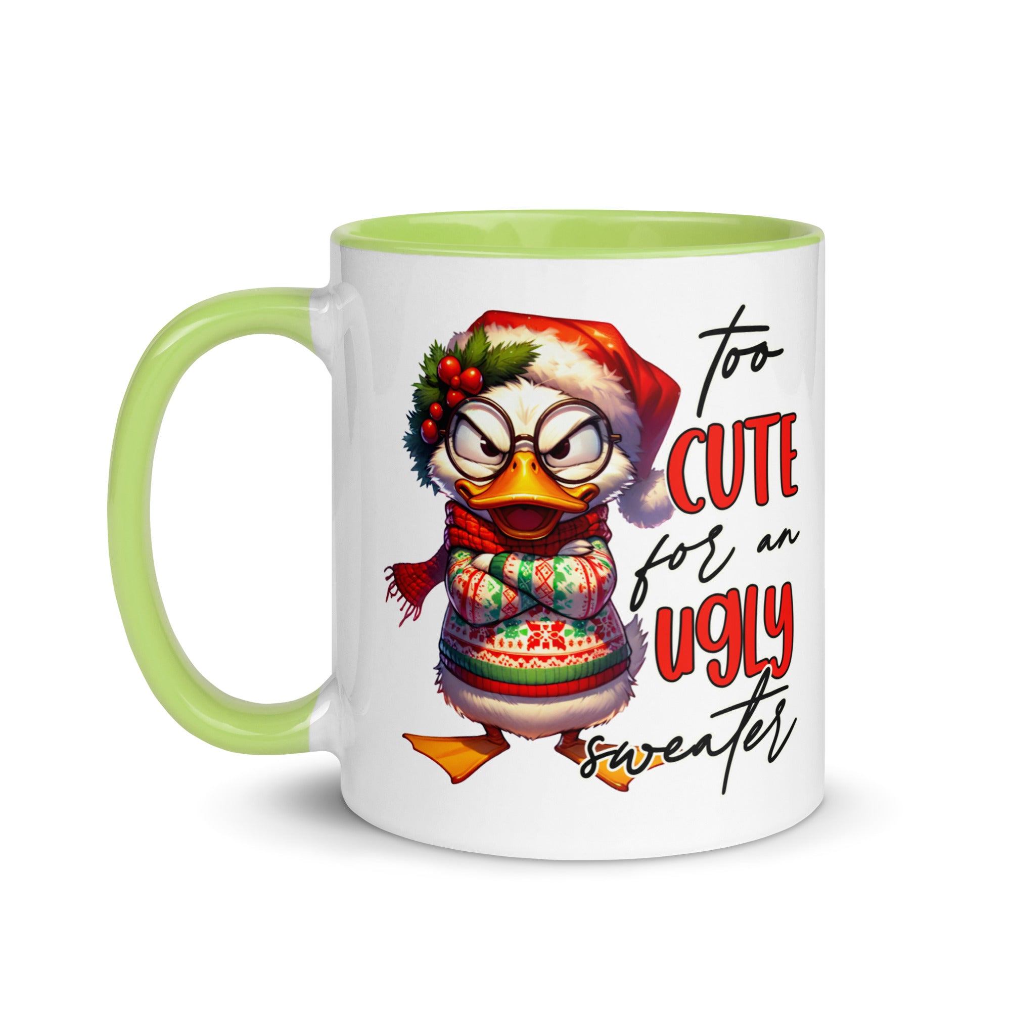 Too Cute For An Ugly Sweater Mug-Phoenix Styles