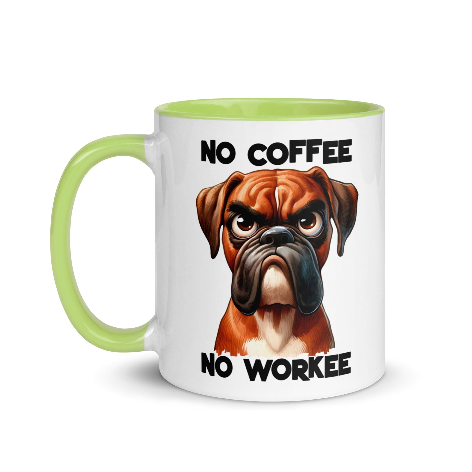 No Coffee No Workee- Bull Dog Mug-Phoenix Styles