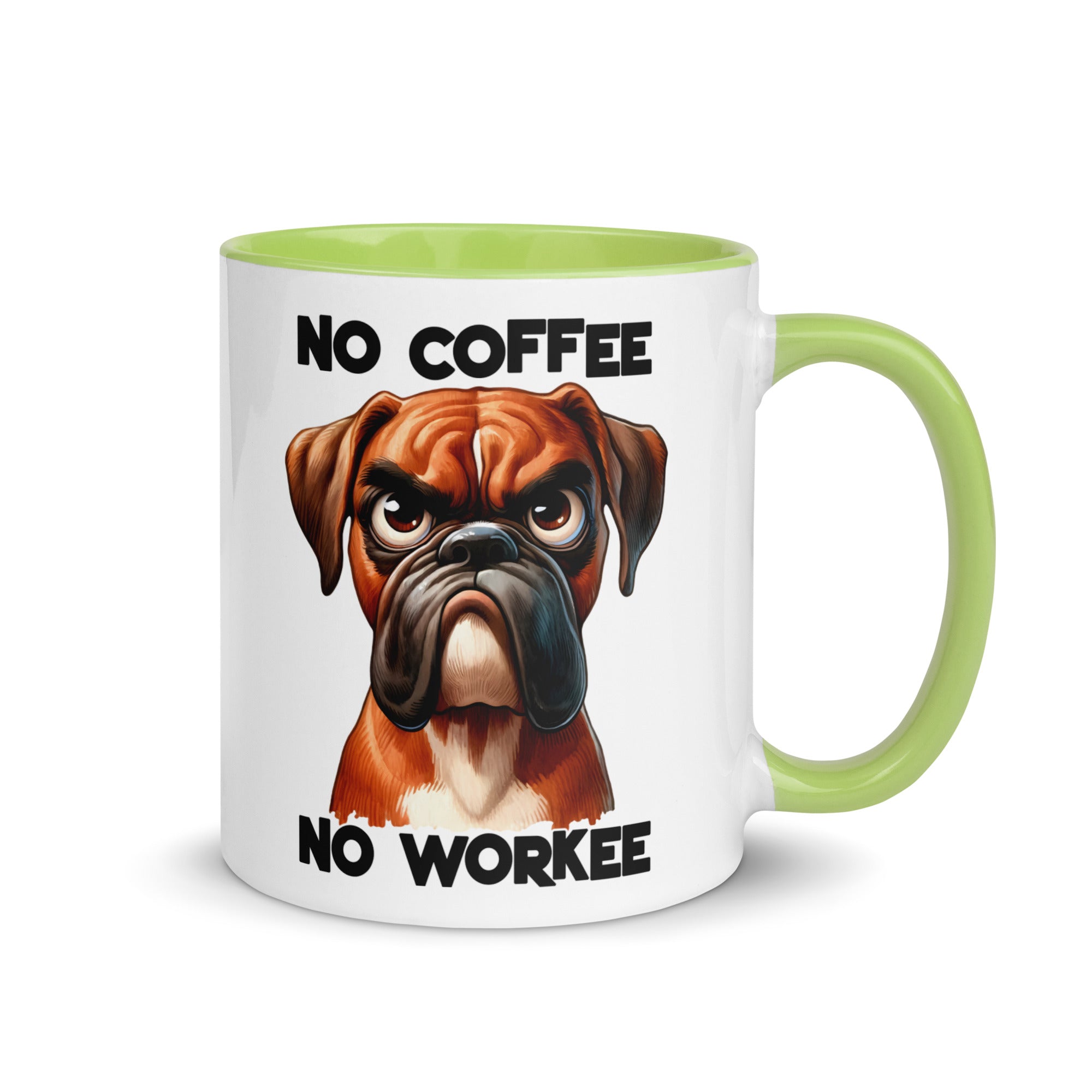 No Coffee No Workee- Bull Dog Mug-Phoenix Styles