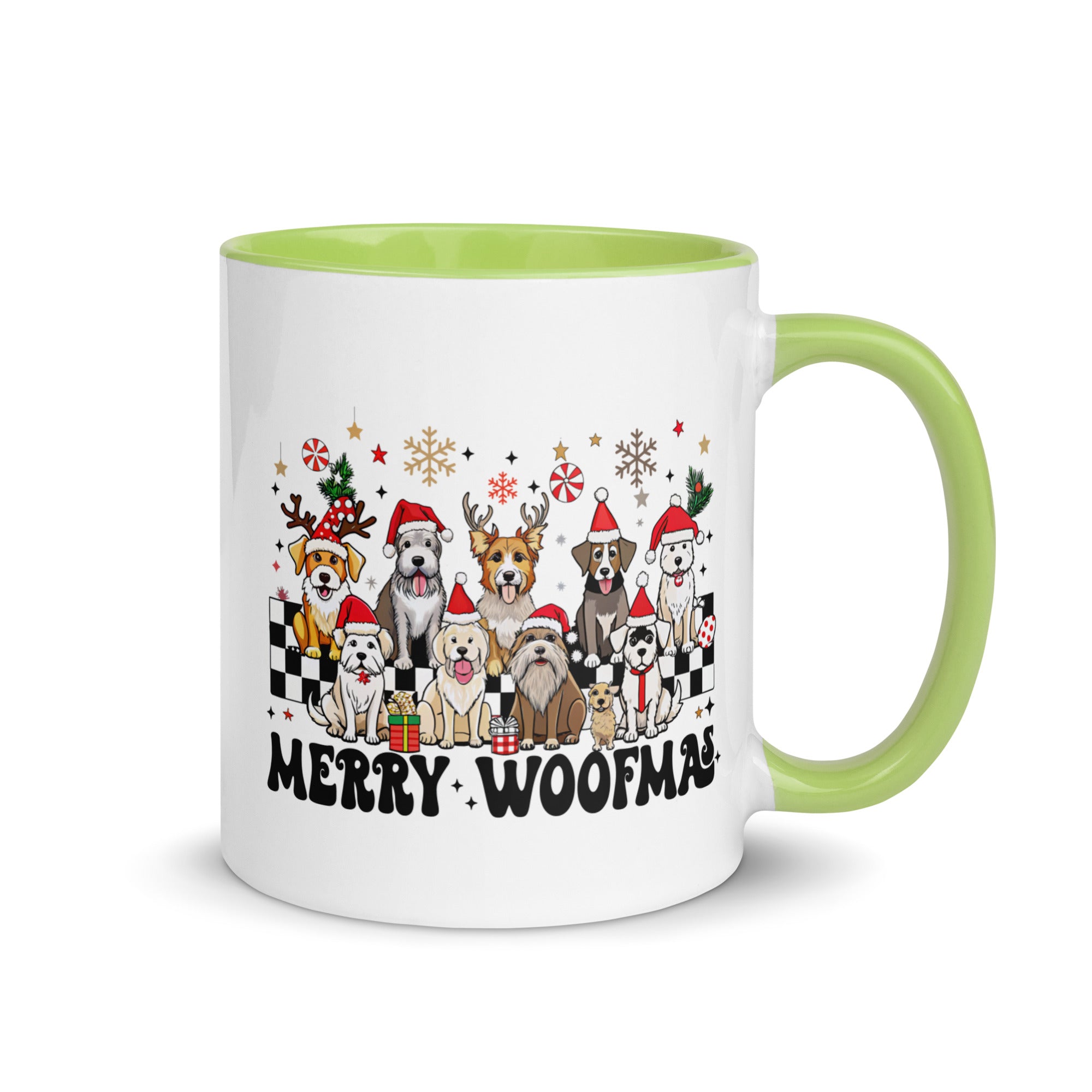 Merry Woofmas Mug with Color Inside-Phoenix Styles