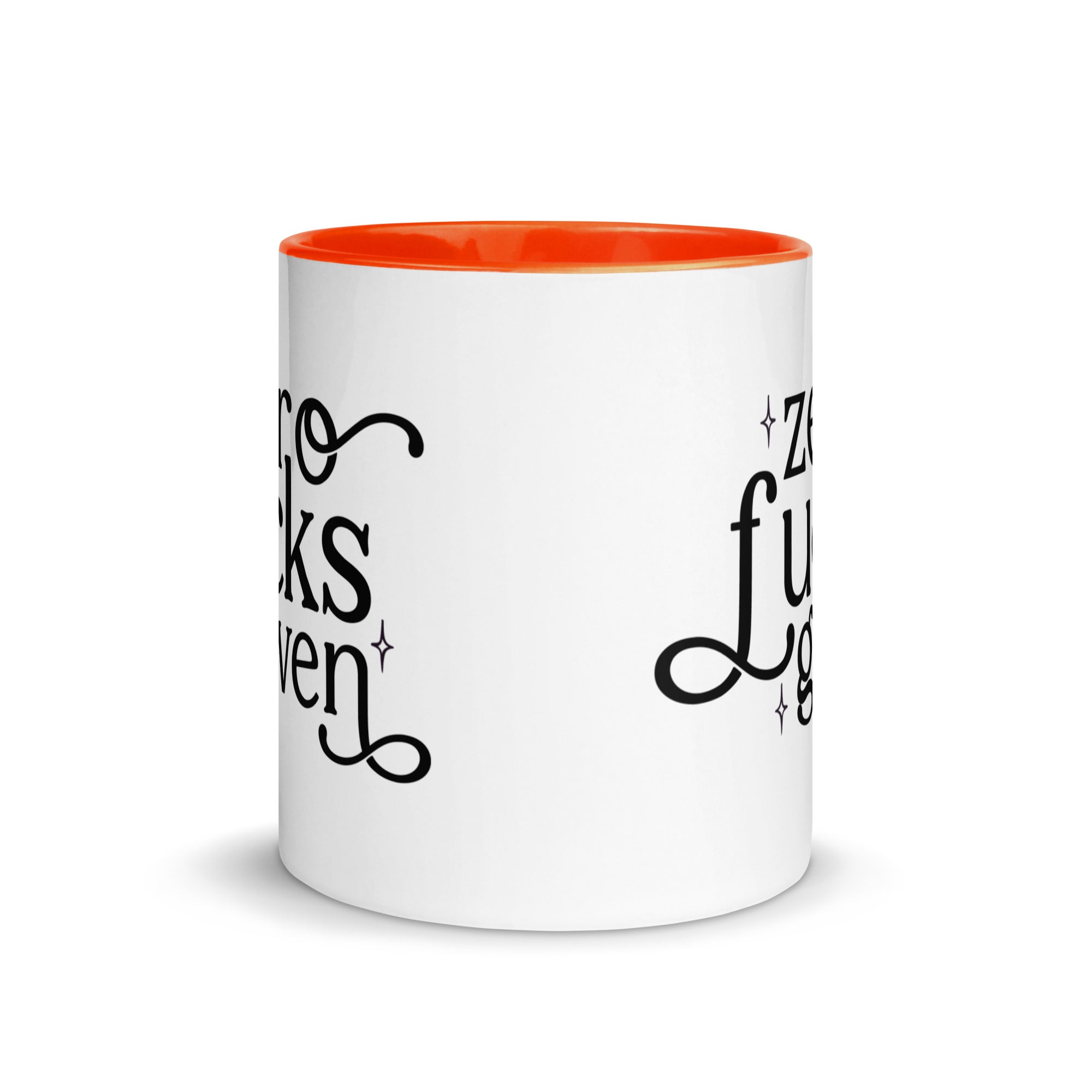 Zero Fuck Given Mug with Color Inside-Phoenix Styles