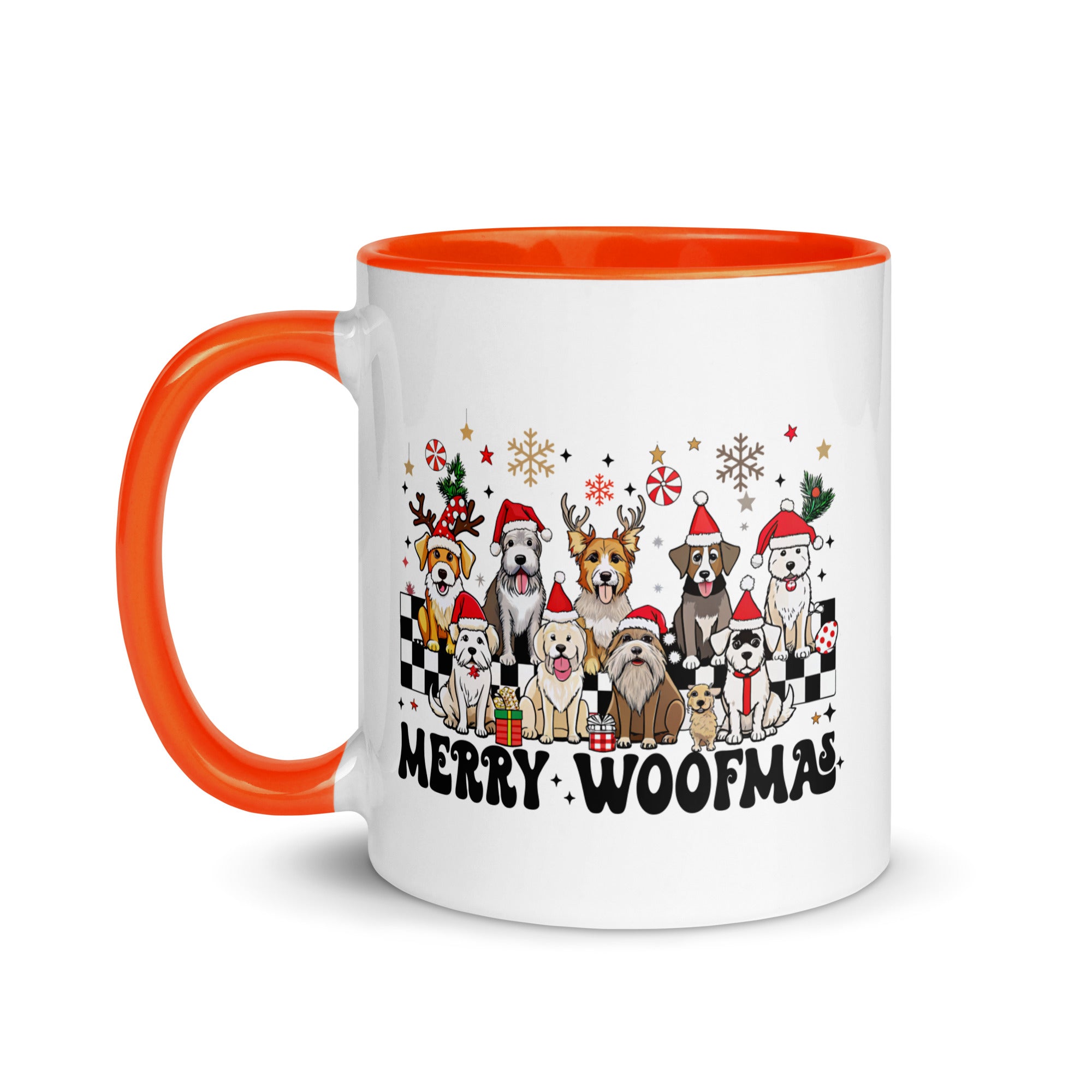 Merry Woofmas Mug with Color Inside-Phoenix Styles