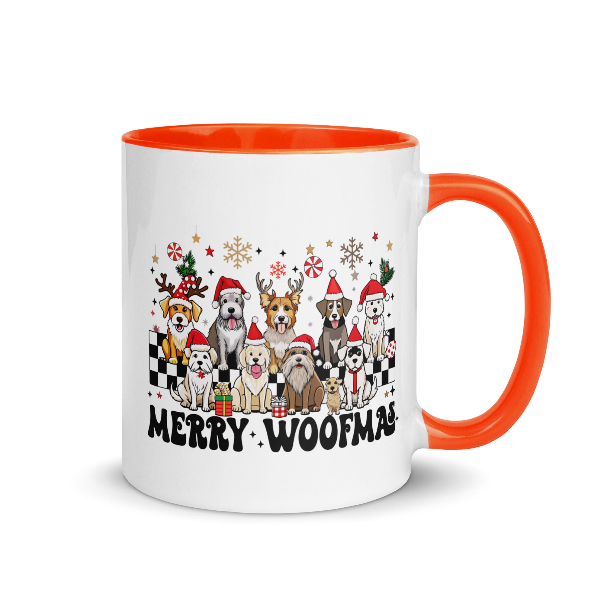 Merry Woofmas Mug with Color Inside-Phoenix Styles