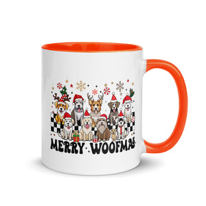 Merry Woofmas Mug with Color Inside-Phoenix Styles