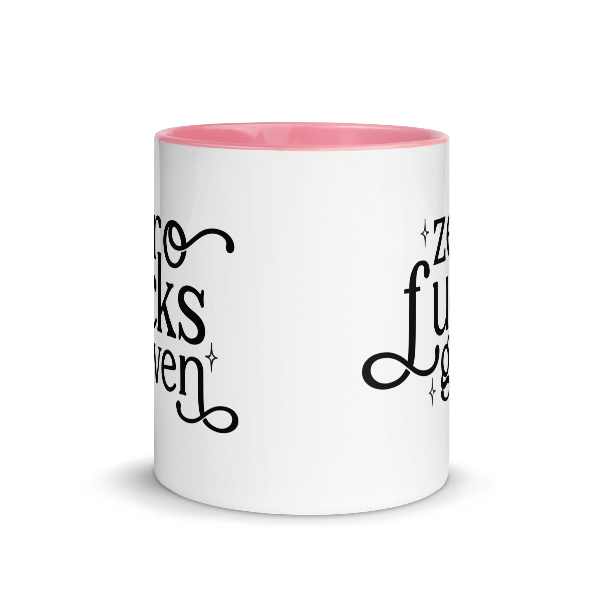 Zero Fuck Given Mug with Color Inside-Phoenix Styles