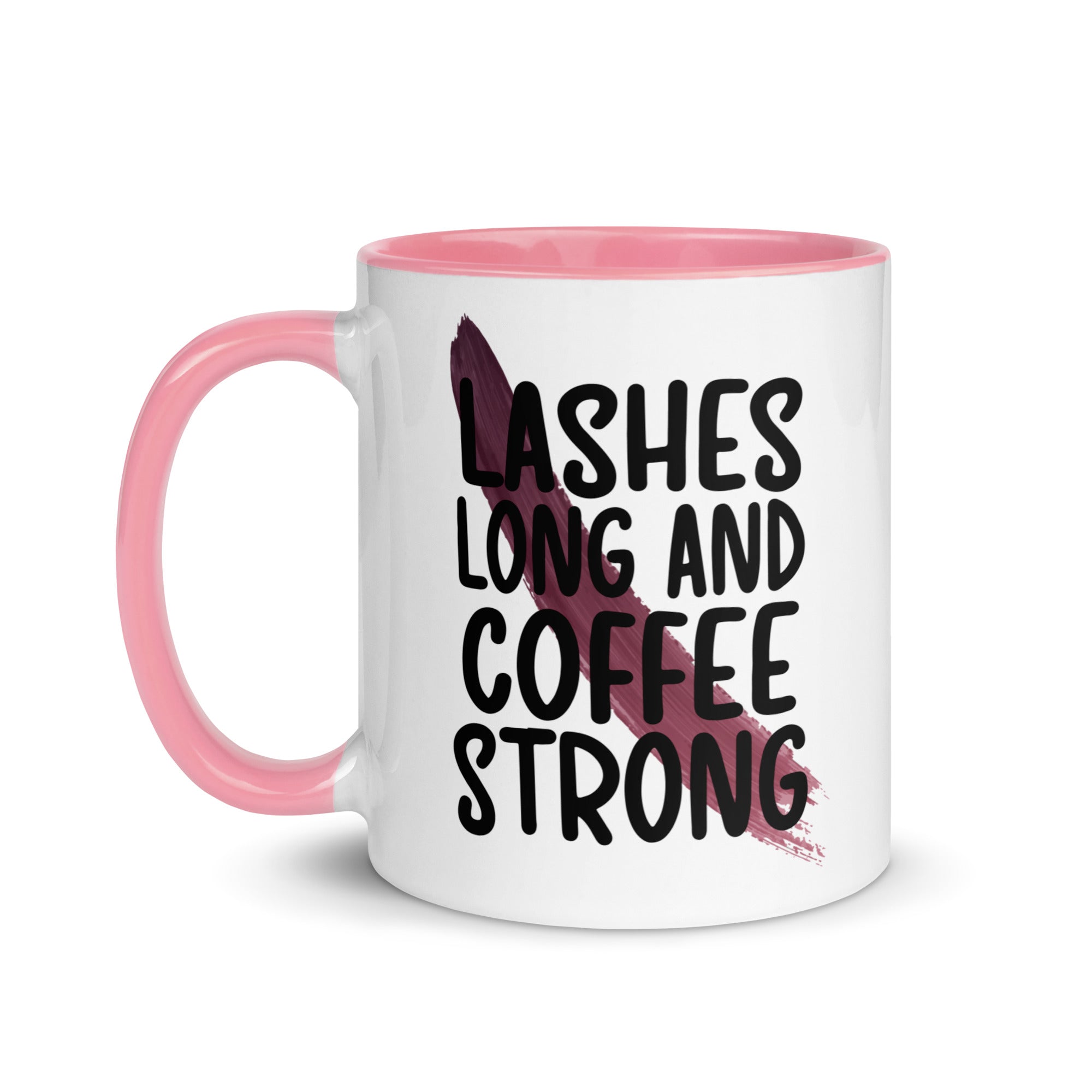 Lashes Long and Coffee Strong Mug-Phoenix Styles