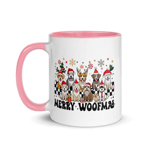 Merry Woofmas Mug with Color Inside-Phoenix Styles