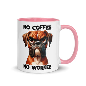 No Coffee No Workee- Bull Dog Mug-Phoenix Styles